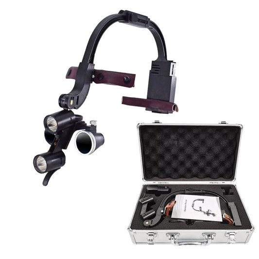 HexoLoupe™ Loupes dentaires montées sur la tête avec lampe frontale LED